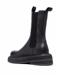 dunkelgraue Chelsea Boots aus Leder von Marsèll