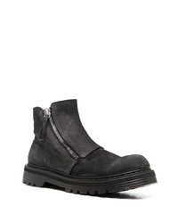 dunkelgraue Chelsea Boots aus Leder von Premiata