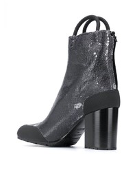 dunkelgraue Chelsea Boots aus Leder von Random Identities