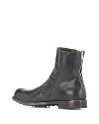 dunkelgraue Chelsea Boots aus Leder von Officine Creative