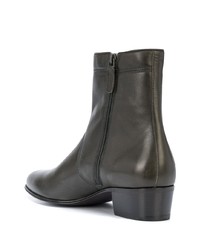 dunkelgraue Chelsea Boots aus Leder von Carvil