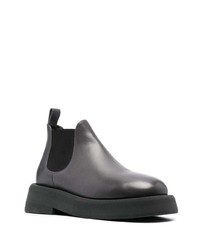 dunkelgraue Chelsea Boots aus Leder von Marsèll