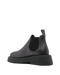 dunkelgraue Chelsea Boots aus Leder von Marsèll