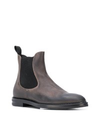 dunkelgraue Chelsea Boots aus Leder von Scarosso