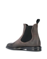 dunkelgraue Chelsea Boots aus Leder von Scarosso