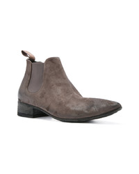 dunkelgraue Chelsea Boots aus Leder von Marsèll