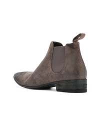 dunkelgraue Chelsea Boots aus Leder von Marsèll