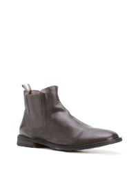 dunkelgraue Chelsea Boots aus Leder von Officine Creative