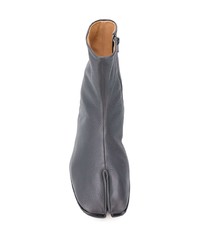 dunkelgraue Chelsea Boots aus Leder von Maison Margiela