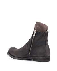 dunkelgraue Chelsea Boots aus Leder von Officine Creative