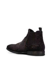 dunkelgraue Chelsea Boots aus Wildleder von Officine Creative