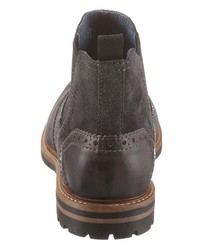 dunkelgraue Chelsea Boots aus Wildleder von Bugatti