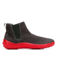 dunkelgraue Chelsea Boots aus Wildleder von Car Shoe