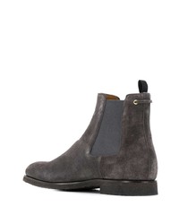 dunkelgraue Chelsea Boots aus Wildleder von Car Shoe