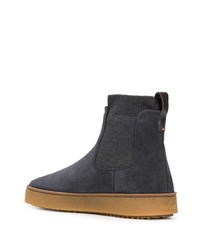 dunkelgraue Chelsea Boots aus Wildleder von Hogan