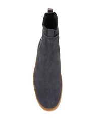 dunkelgraue Chelsea Boots aus Wildleder von Hogan