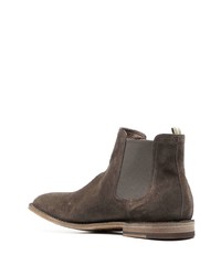 dunkelgraue Chelsea Boots aus Wildleder von Officine Creative