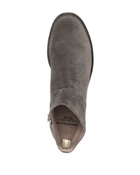 dunkelgraue Chelsea Boots aus Wildleder von Officine Creative