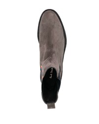 dunkelgraue Chelsea Boots aus Wildleder von Paul Smith