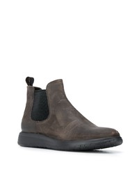 dunkelgraue Chelsea Boots aus Wildleder von Fratelli Rossetti