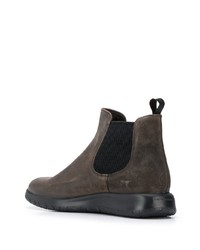 dunkelgraue Chelsea Boots aus Wildleder von Fratelli Rossetti