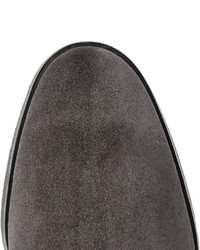 dunkelgraue Chelsea Boots aus Wildleder von Common Projects