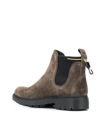 dunkelgraue Chelsea Boots aus Wildleder von Camper