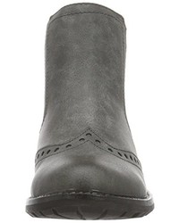 dunkelgraue Chelsea Boots von Marco Tozzi