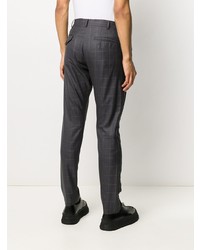 dunkelgraue Chinohose mit Karomuster von Comme Des Garcons Homme Plus