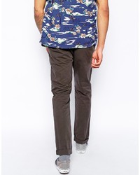 dunkelgraue Chinohose von Asos