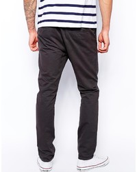 dunkelgraue Chinohose von Asos