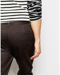 dunkelgraue Chinohose von Asos