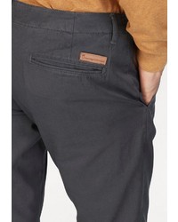 dunkelgraue Chinohose von KnowledgeCotton Apparel