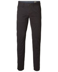 dunkelgraue Chinohose von Selected Homme