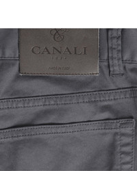 dunkelgraue Chinohose von Canali