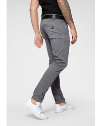 dunkelgraue Chinohose von Tommy Jeans