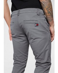 dunkelgraue Chinohose von Tommy Jeans