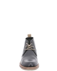 dunkelgraue Chukka-Stiefel aus Leder von Josef Seibel