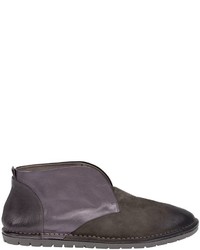 dunkelgraue Chukka-Stiefel aus Leder von Marsèll