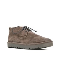 dunkelgraue Chukka-Stiefel aus Wildleder von Marsèll