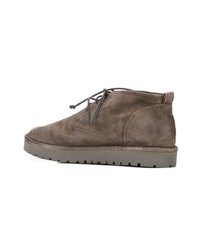 dunkelgraue Chukka-Stiefel aus Wildleder von Marsèll