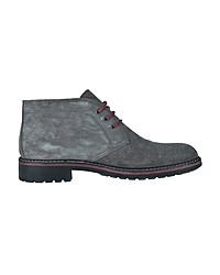 dunkelgraue Chukka-Stiefel aus Wildleder von IGI&CO