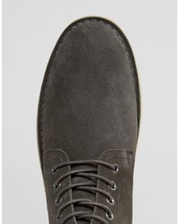 dunkelgraue Chukka-Stiefel aus Wildleder von Asos