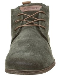 dunkelgraue Chukka-Stiefel von Kost