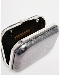 dunkelgraue Clutch von Street Level