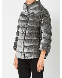 dunkelgraue Daunenjacke von Herno