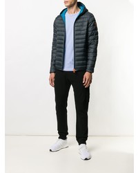 dunkelgraue Daunenjacke von Save The Duck