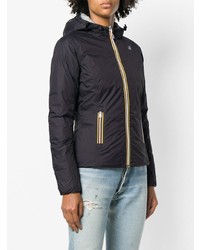 dunkelgraue Daunenjacke von K-Way