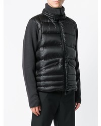 dunkelgraue Daunenjacke von MONCLER GRENOBLE