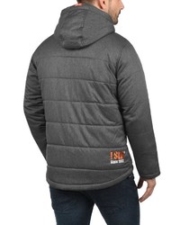 dunkelgraue Daunenjacke von Solid